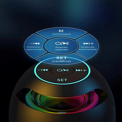 Radio réveil connecté avec fonction lumineuse